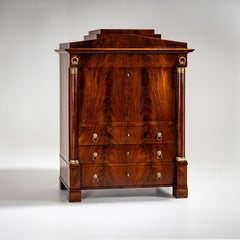 Biedermeier Secretary, likely Berlin, early 19th Century