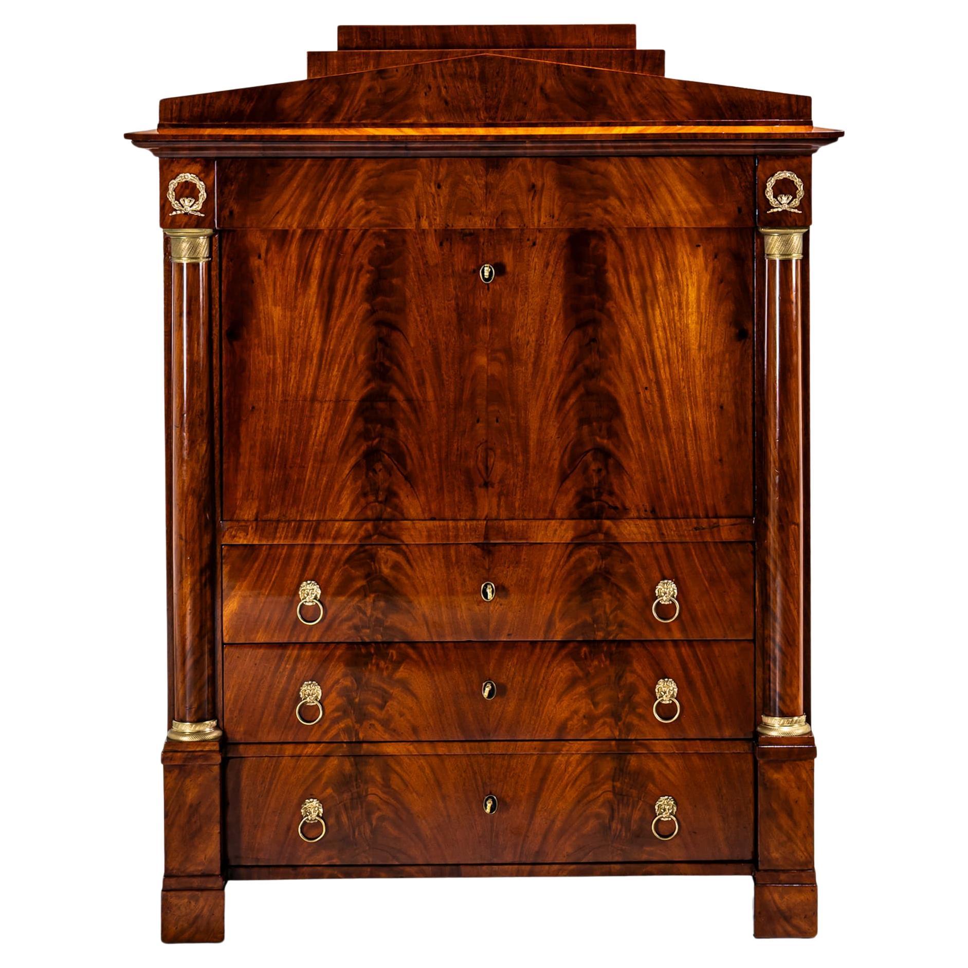 Biedermeier Sekretär, wahrscheinlich Berlin, frühes 19.