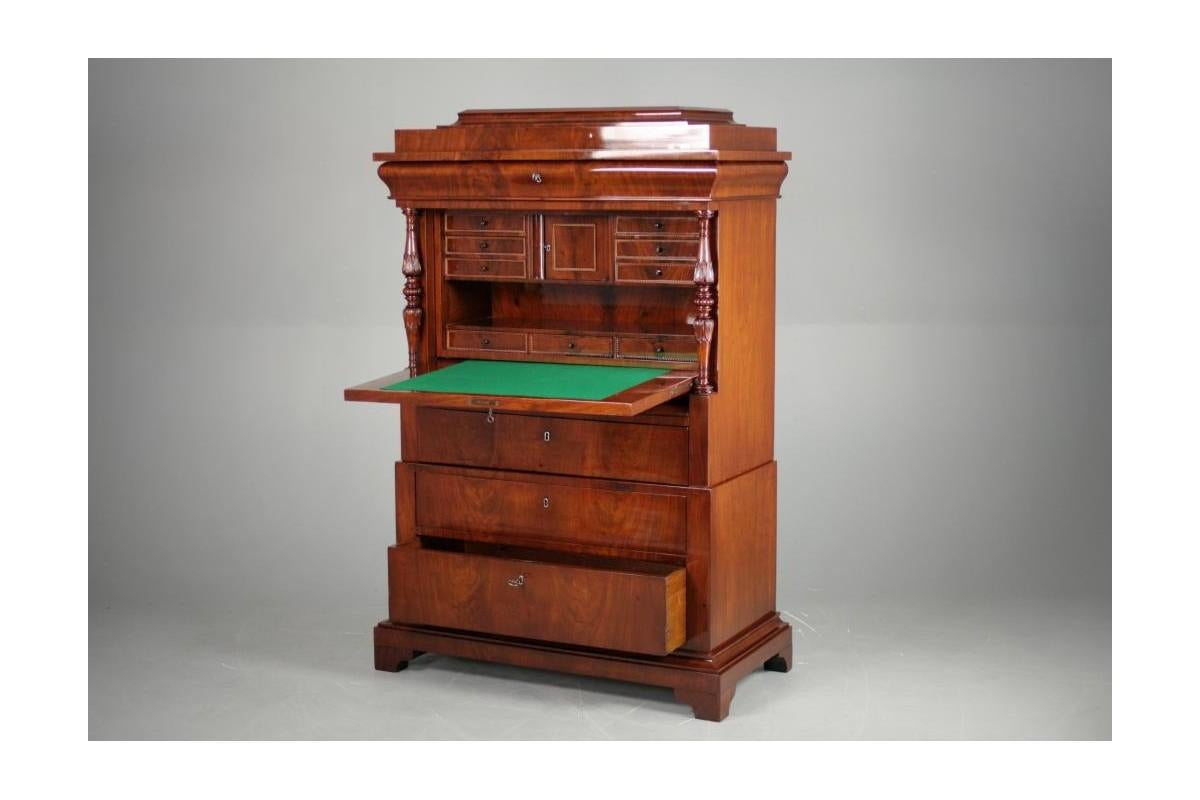 Secrétaire Biedermeier, Europe du Nord, vers 1860. en vente 1