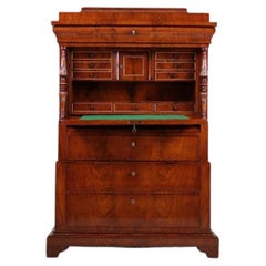 Antique Biedermeier Secretary, Northern Europe, circa 1860