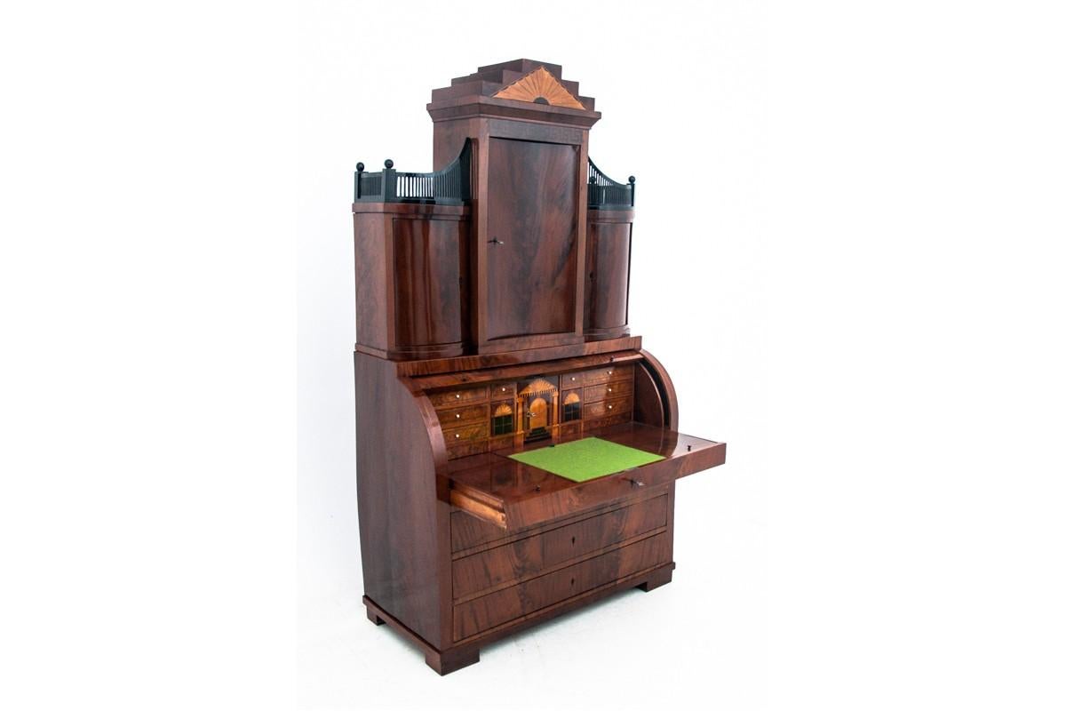 Scandinavian Biedermeier secretary, Northern Europe, mid 19th century. For Sale