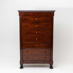 Biedermeier Semainiere with Marble Top, early 19th Century