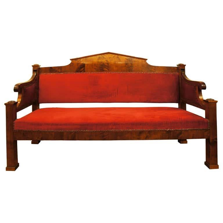 Biedermeier Settee In Excellent Condition For Sale In New York, NY