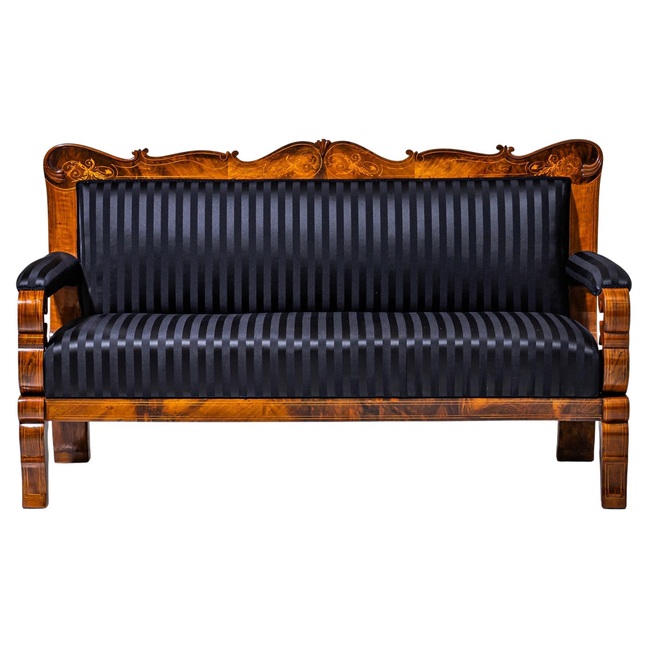 Biedermeier Settee, Germany, circa 1830 For Sale