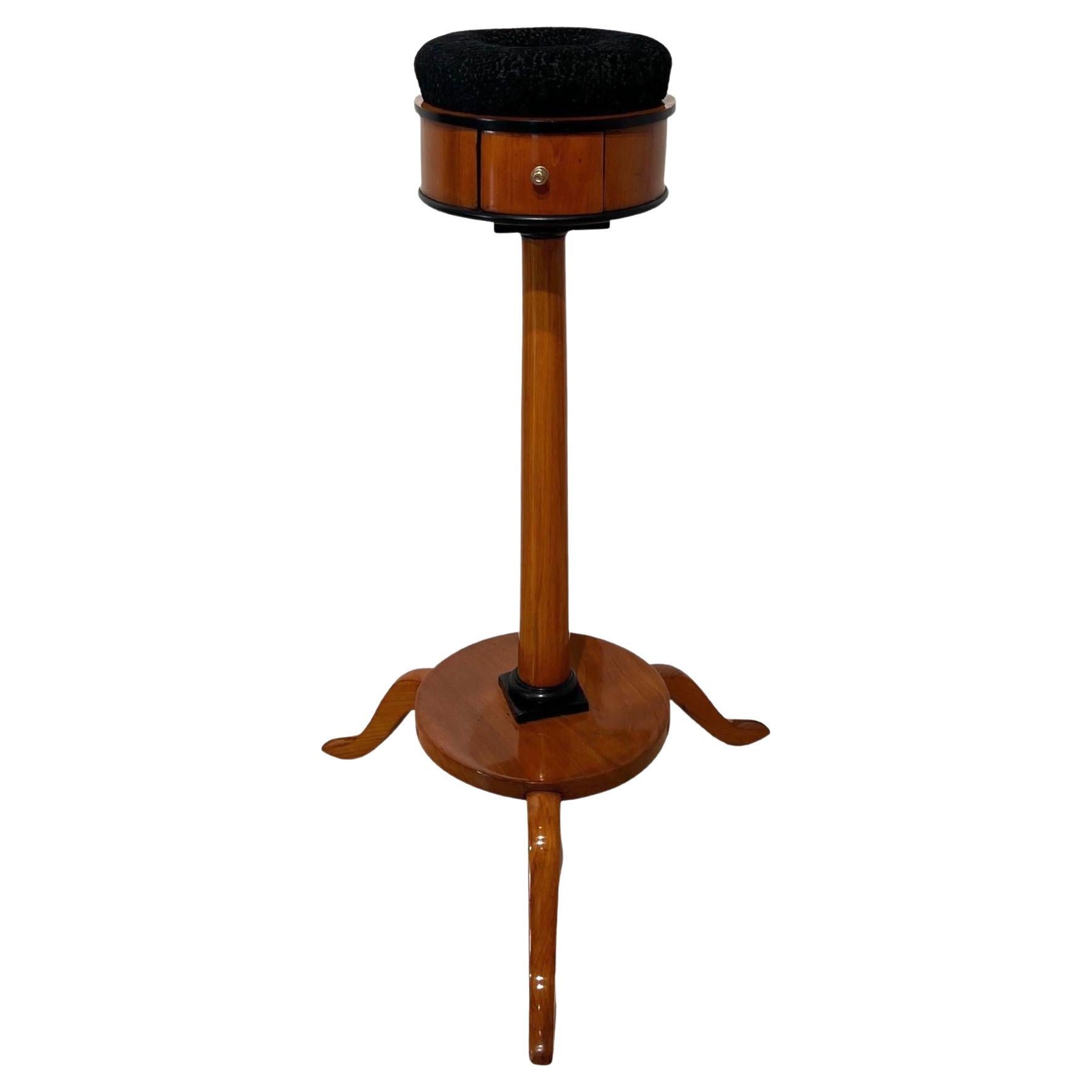 Biedermeier Sewing Stand, Cherry Wood, South Germany, circa 1825 For Sale