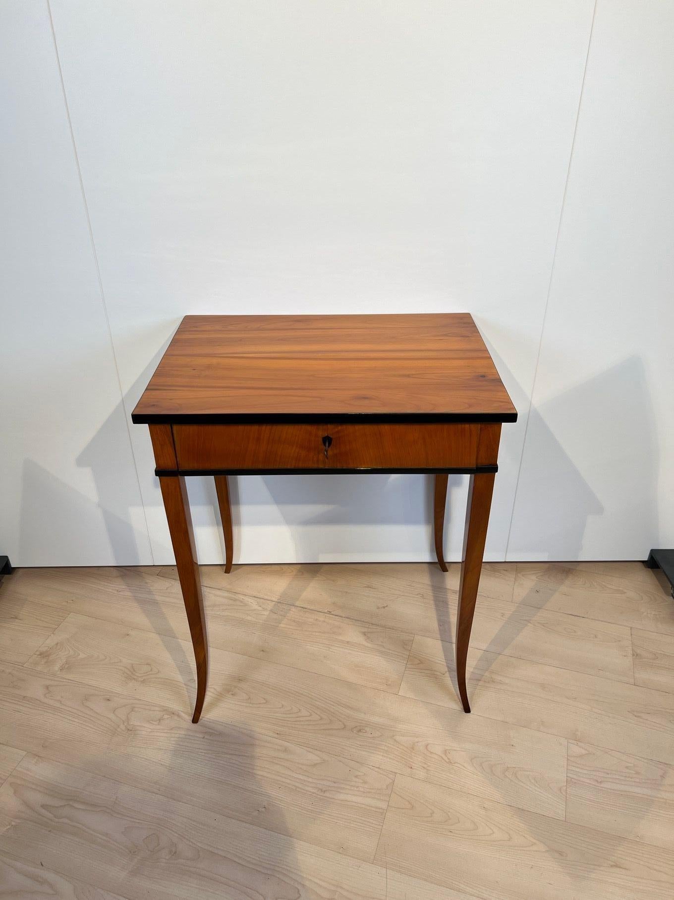 wooden sewing table