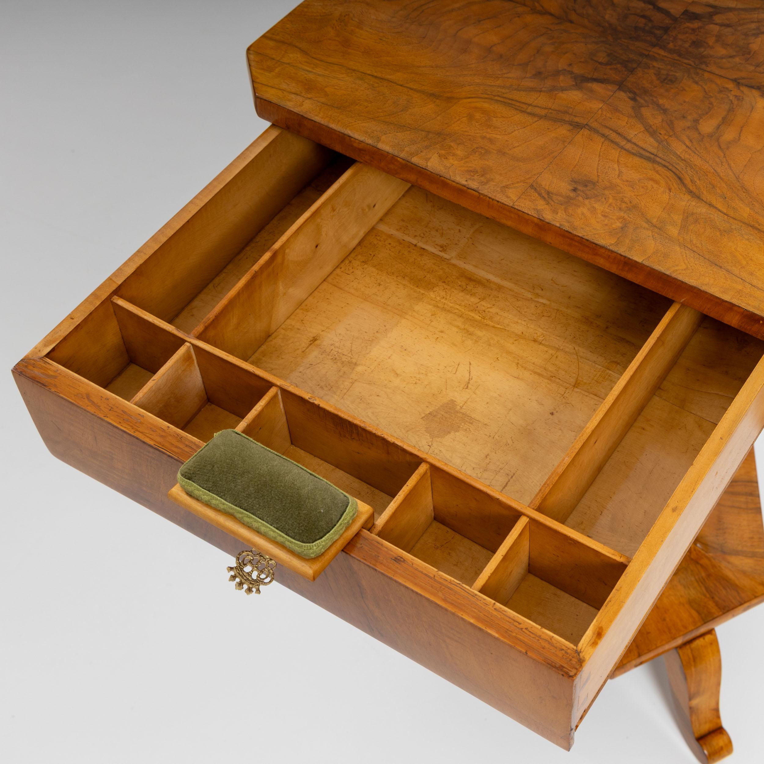 German Biedermeier Sewing Table, circa 1820 For Sale