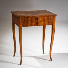 Biedermeier Sewing Table in Walnut around 1820