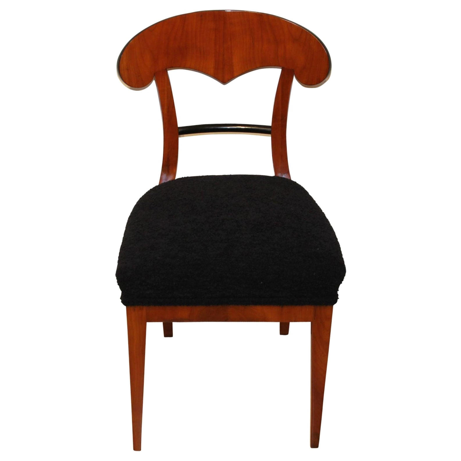 Biedermeier Schaukelstuhl, Kirschbaumholzfurnier, Süddeutschland um 1820