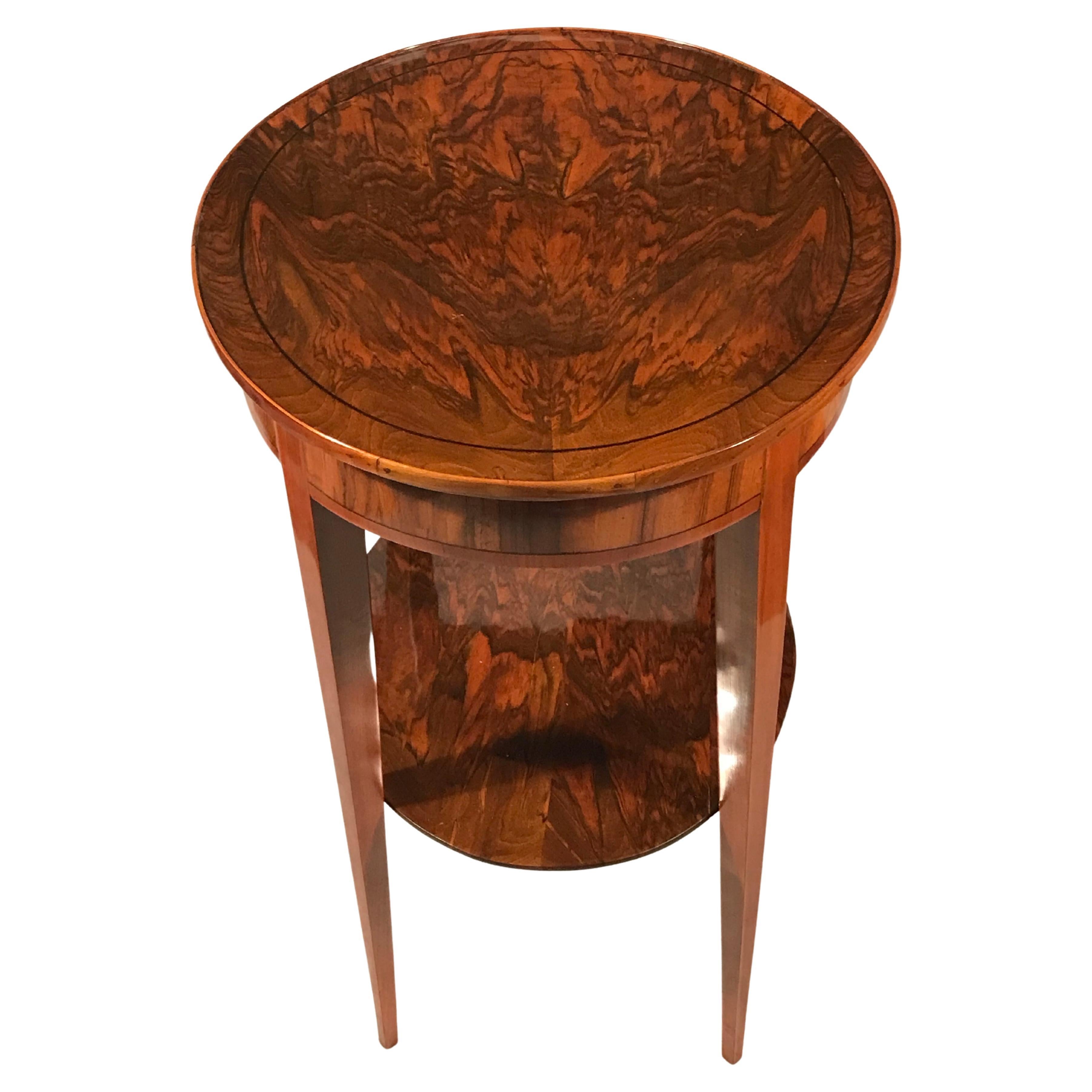 Early 19th Century Biedermeier Side Table, Germany 1820, Walnut For Sale