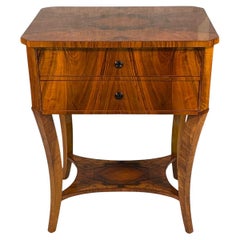 Tavolino Biedermeier o tavolo da cucito, 1820