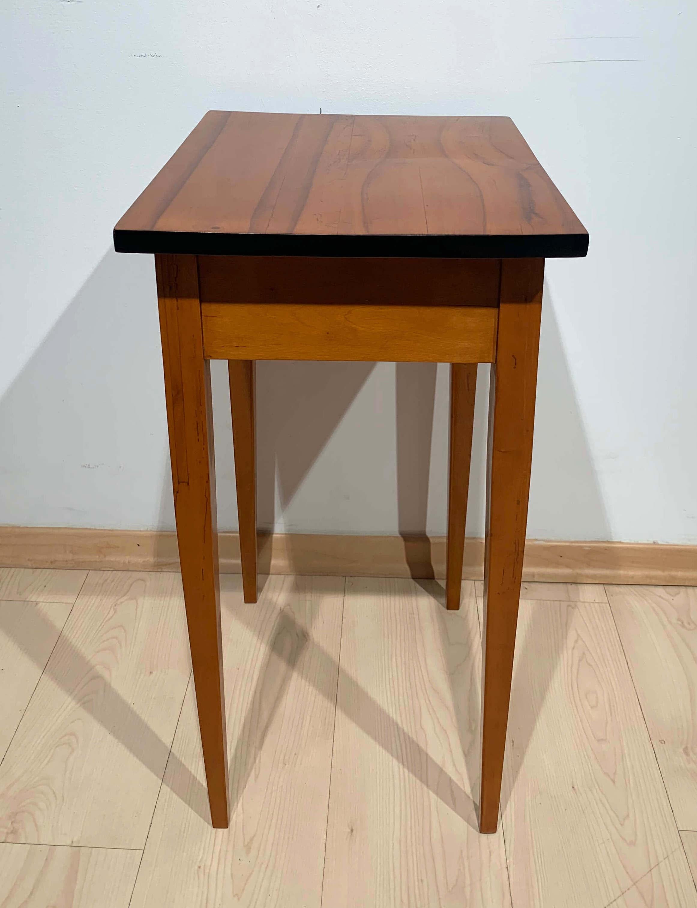 Biedermeier Side Table with Drawer, Cherry Wood, South Germany, circa 1830 6