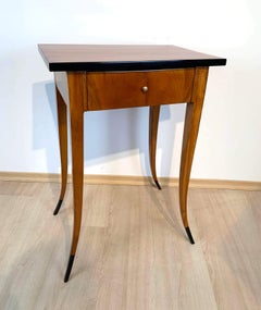 Biedermeier Side Table with Drawer, Cherrywood, South Germany, circa 1830