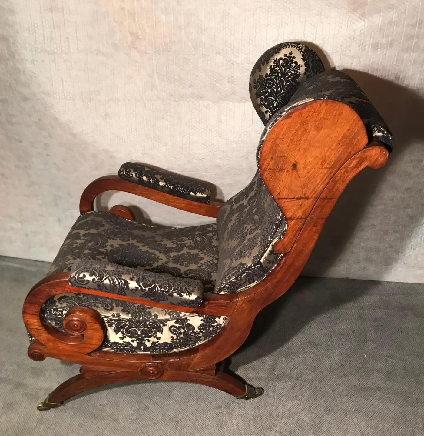 Placage Chaise Biedermeier attribuée à Karl Friedrich Schinkel 1825 en vente