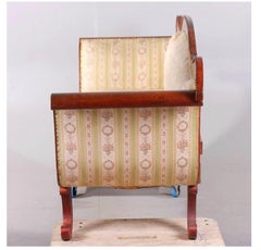 Biedermeier Sofa Couch Empire Settle Swedish 19th Century 3-4 Seat Loveseat