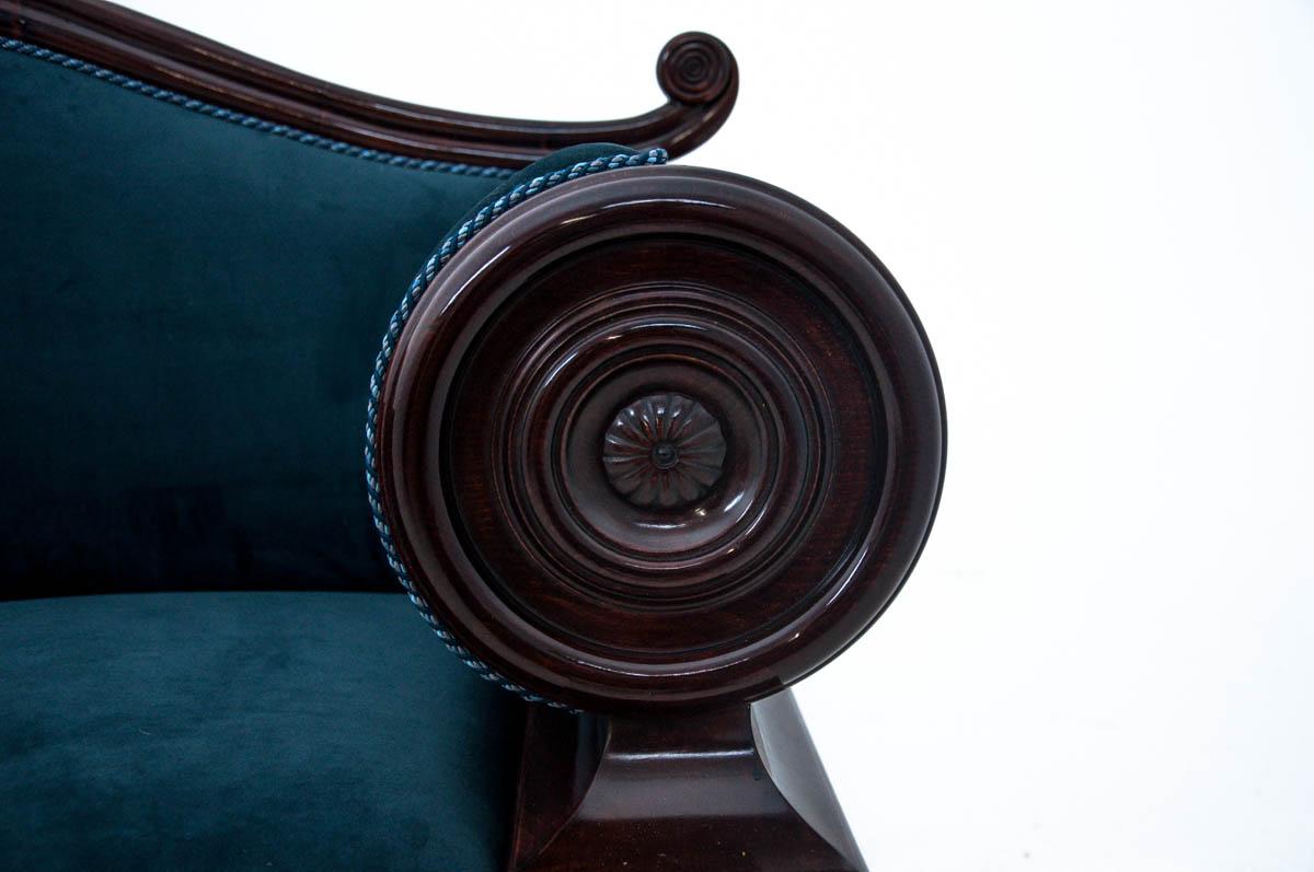 Velvet Biedermeier Sofa, Germany, circa 1830