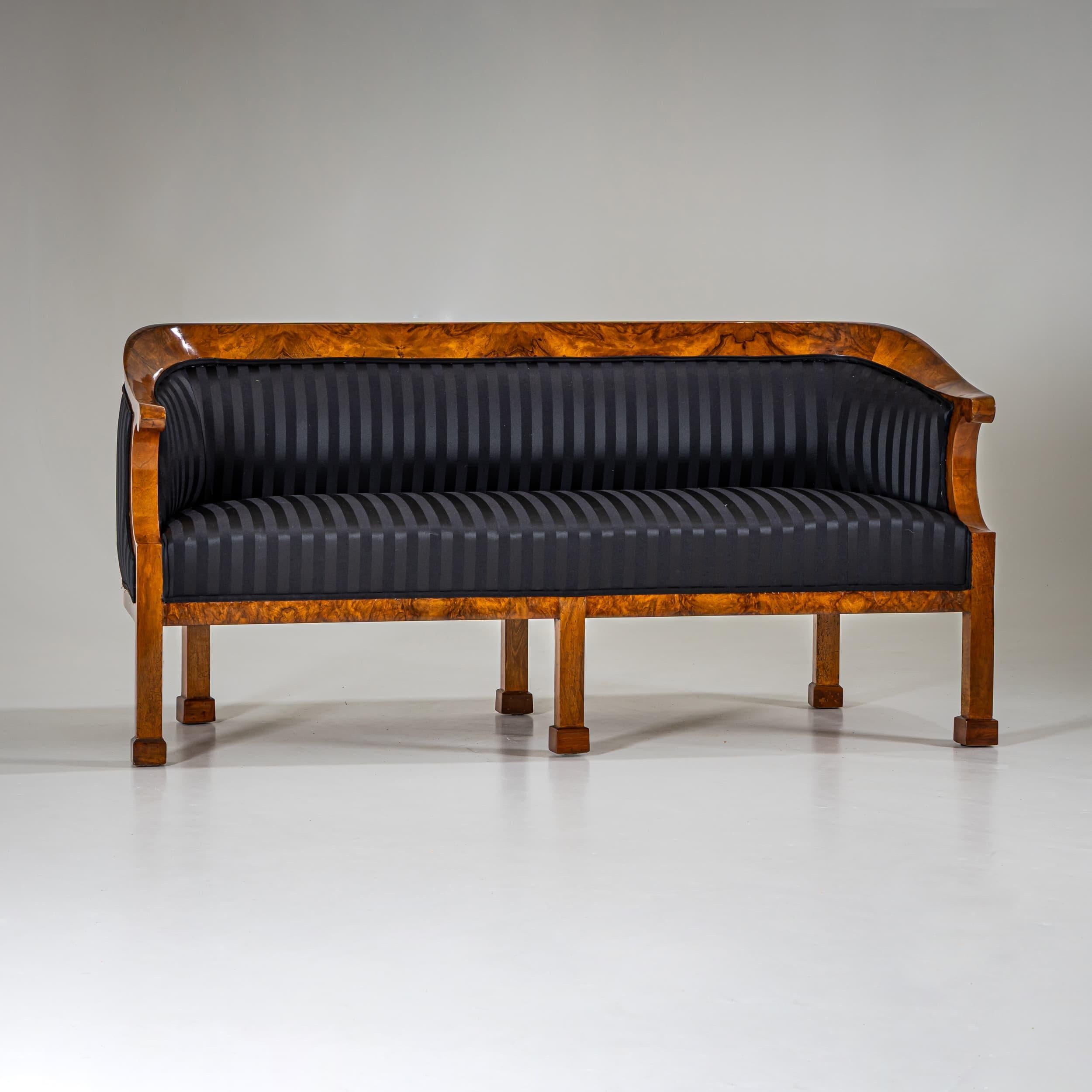 Fabric Biedermeier Sofa, Germany, circa 1820 For Sale