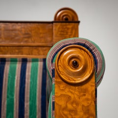 Divano Biedermeier in legno di frassino, circa 1830