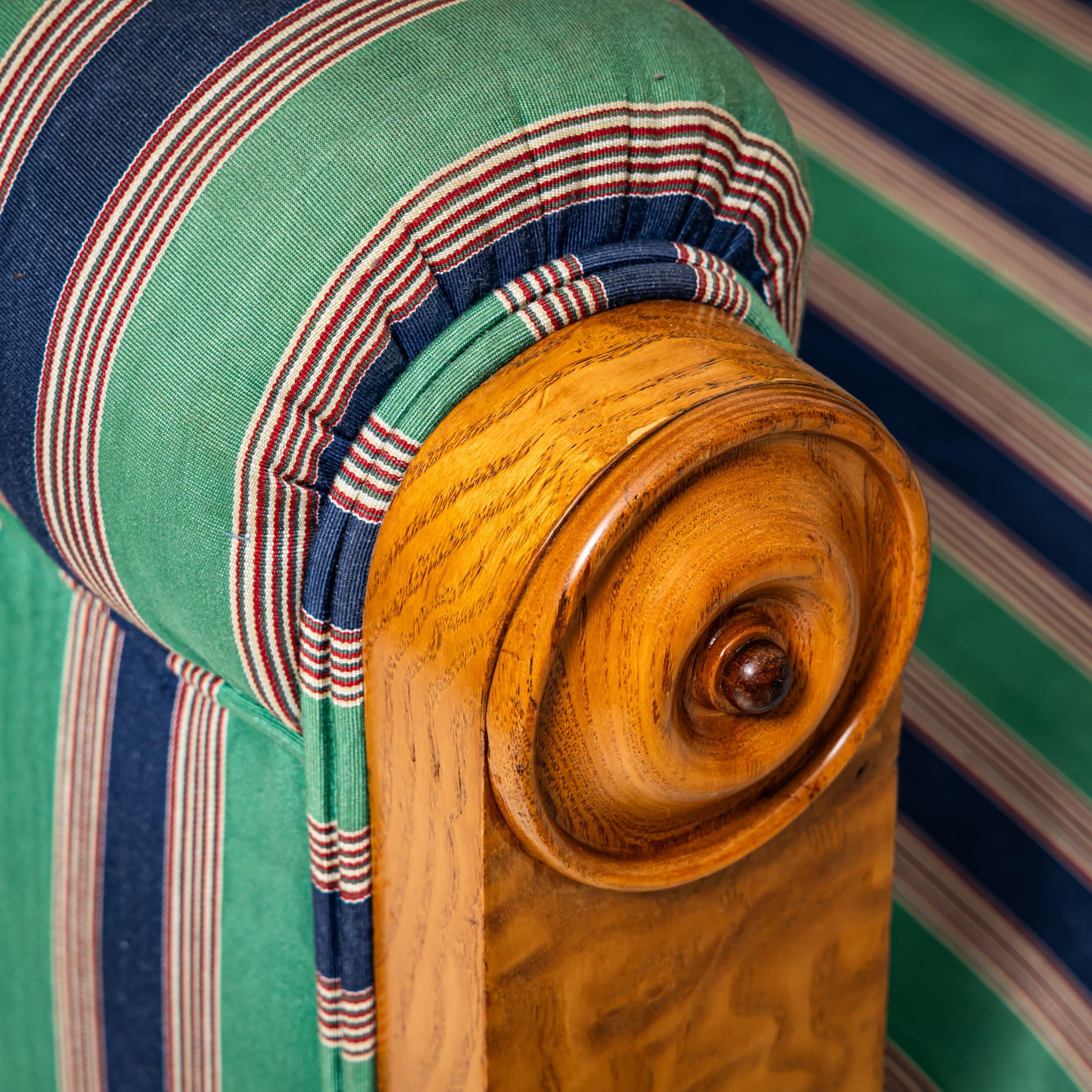 Sofá Biedermeier de madera de fresno, hacia 1830 en venta 3