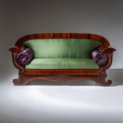Biedermeier Sofa in Mahogany, Northern Germany, circa 1830