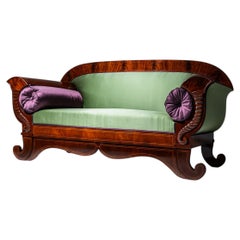 Biedermeier Sofa in Mahogany, Northern Germany, circa 1830