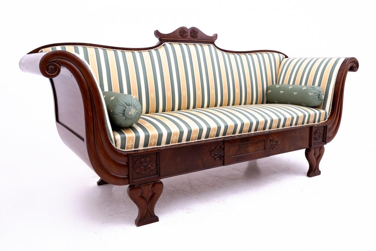 Biedermeier sofa, Northern Europe, circa 1860. AFTER RENOVATION 6