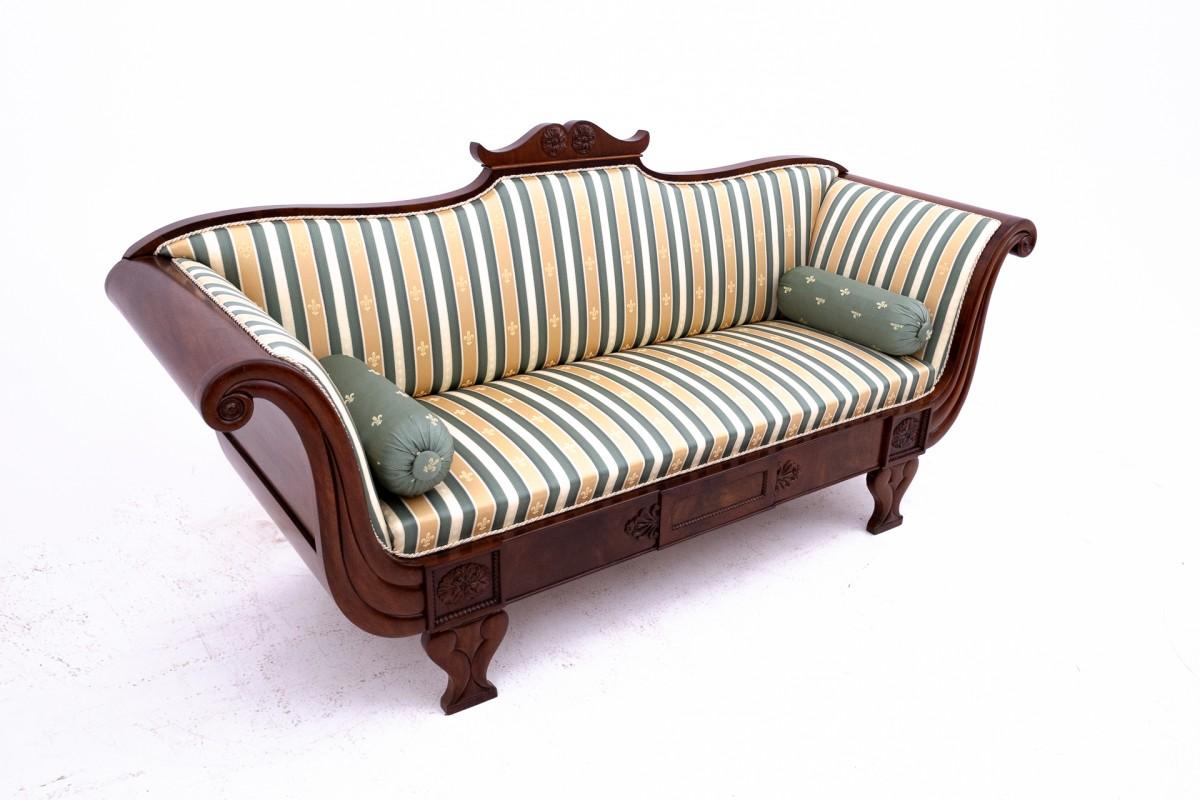 Biedermeier sofa, Northern Europe, circa 1860. AFTER RENOVATION 7