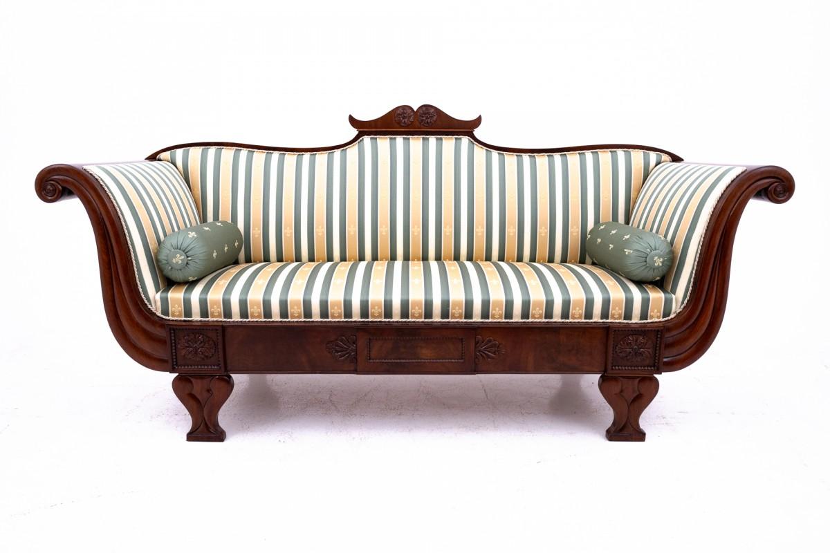 Biedermeier sofa, Northern Europe, circa 1860. AFTER RENOVATION 8