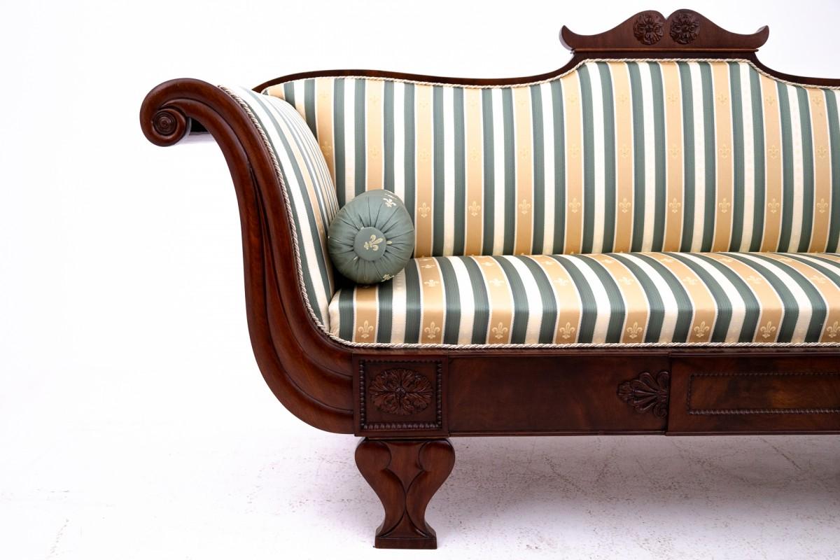 Biedermeier sofa, Northern Europe, circa 1860. AFTER RENOVATION 1