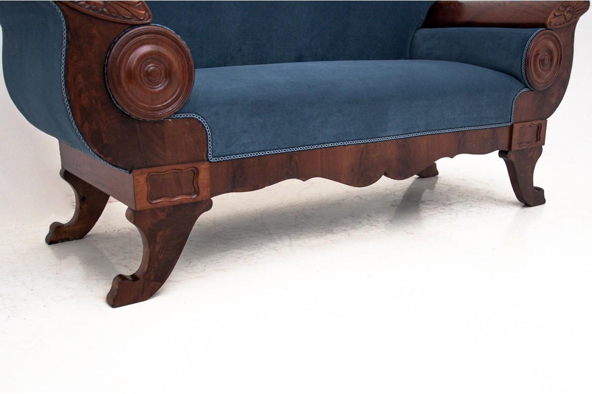 Cotton Biedermeier Sofa, Northern Europe, circa 1900