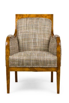 Biedermeier Square Back Birch Armchair