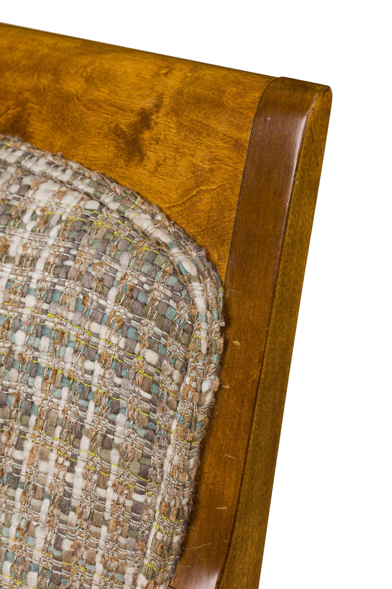 Sillón Biedermeier Respaldo Cuadrado Abedul siglo XIX en venta