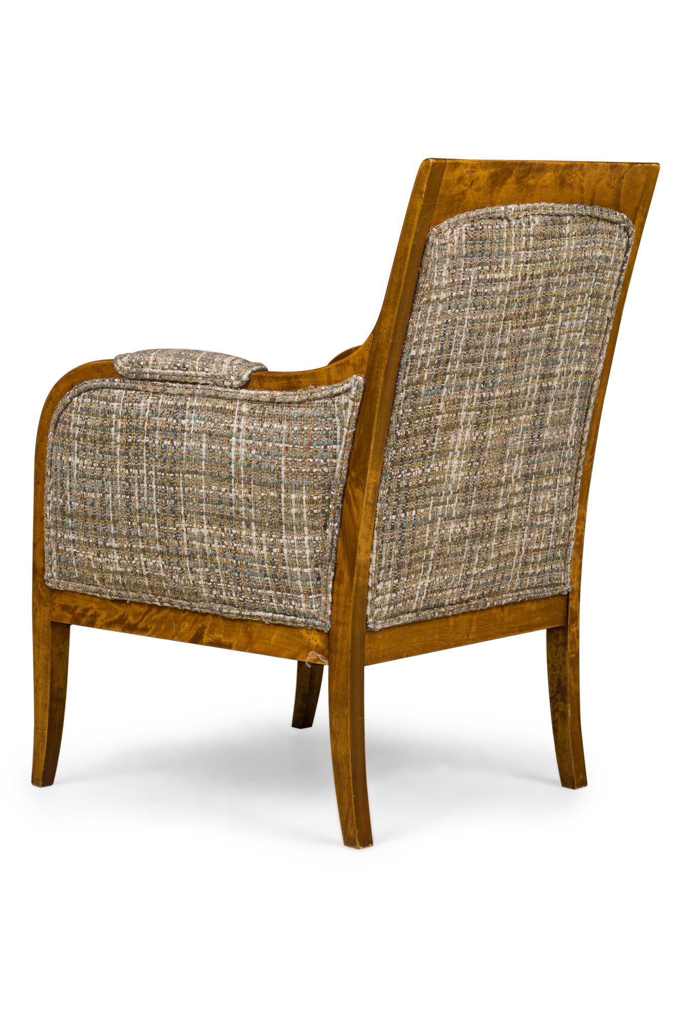 Sillón Biedermeier Respaldo Cuadrado Abedul en venta 1
