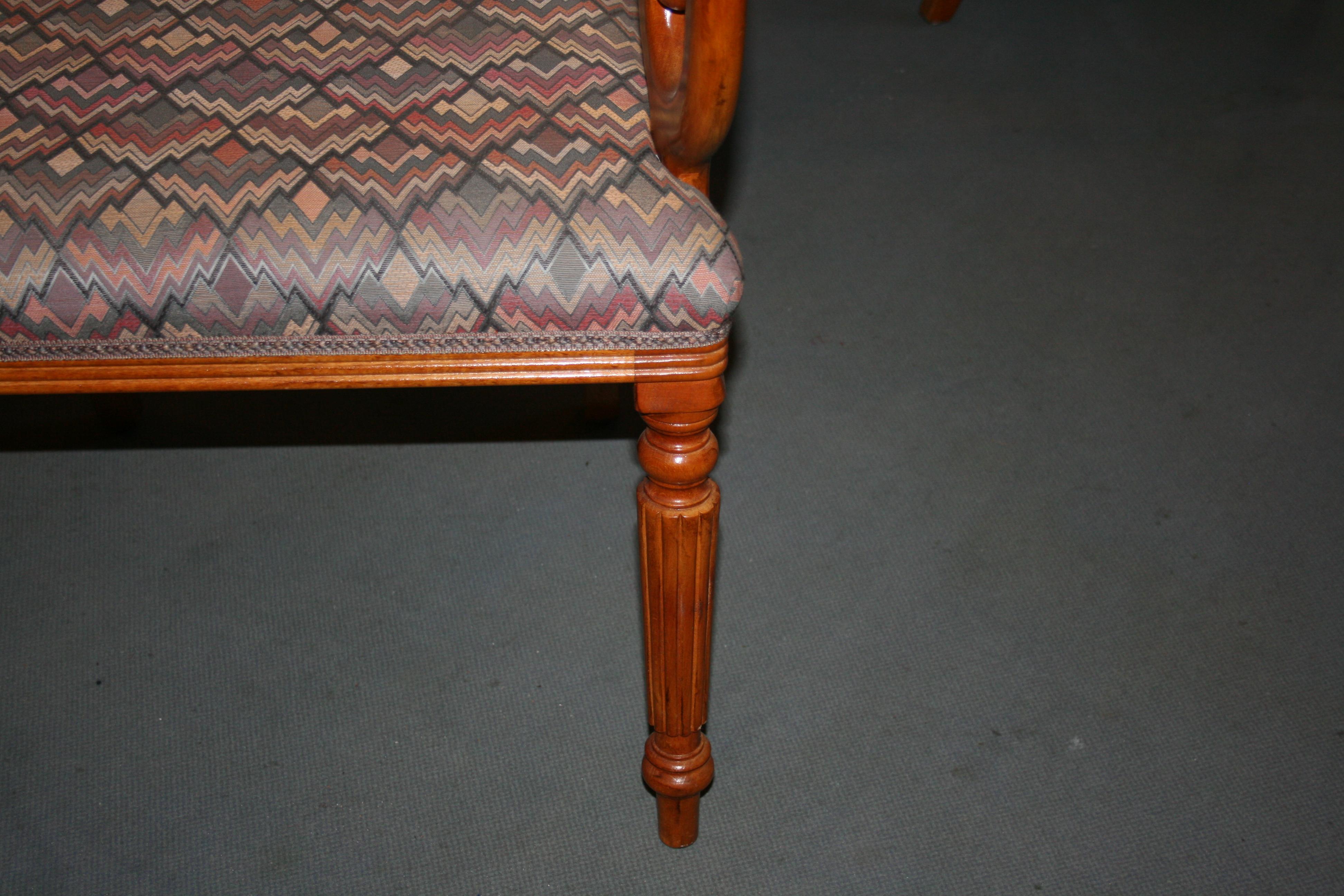 Biedermeier Style Armchair Group, Saber Chairs, set of 8 3