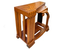 Biedermeier Style Austrian Art Deco Inlaid Side Table