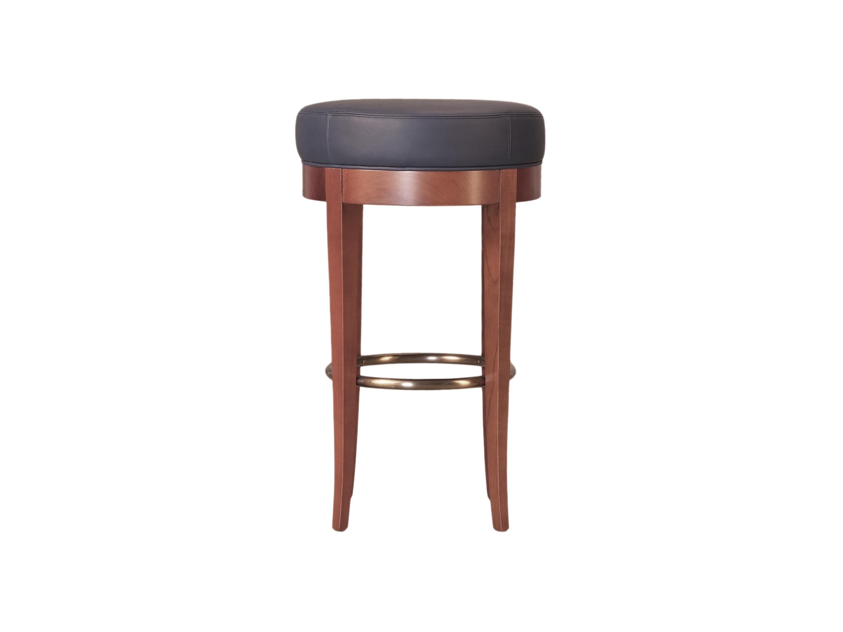 cherry wood bar stool