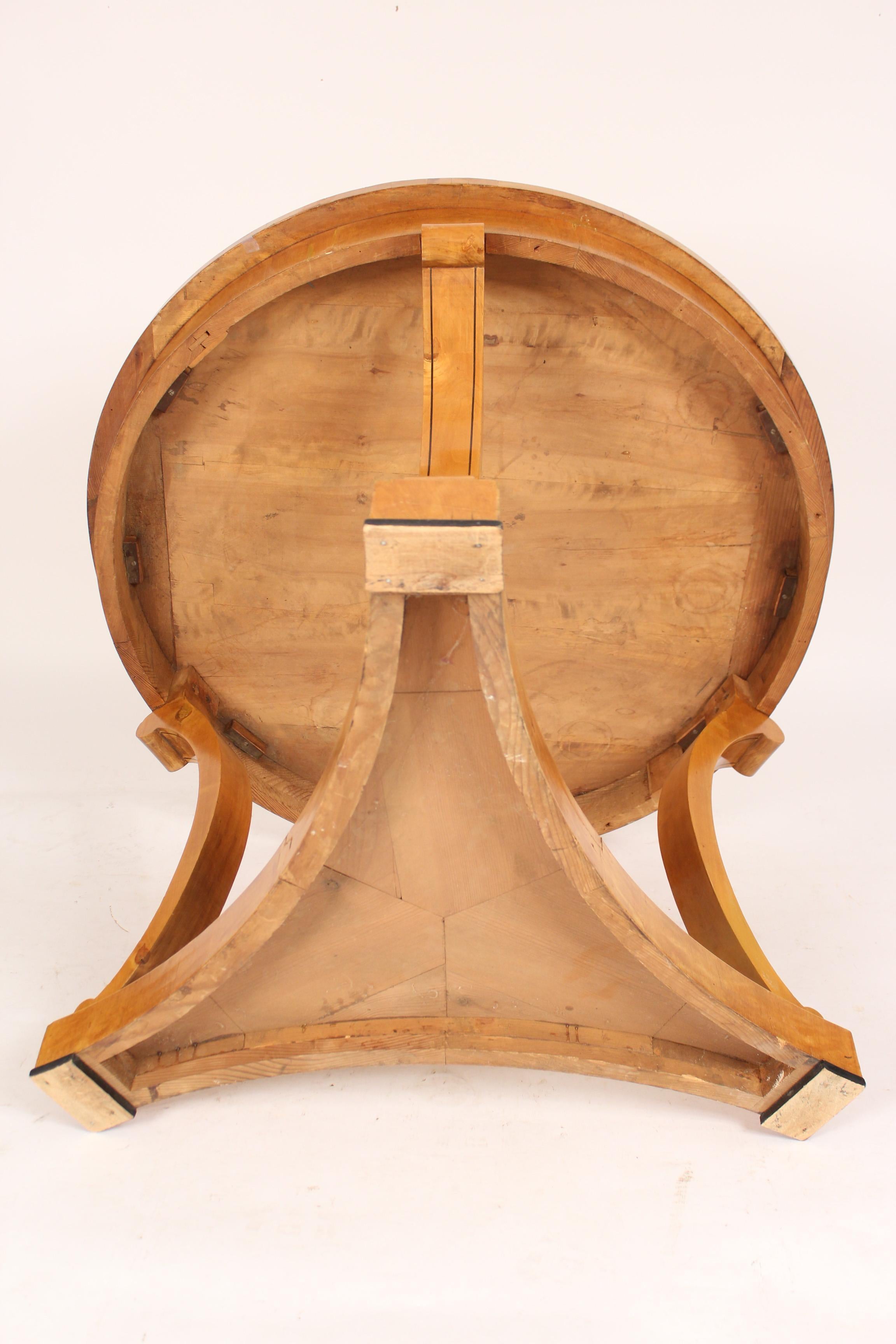 Biedermeier Style Birch Center Table 7