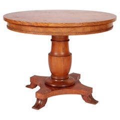 Biedermeier Style Birch Center Table