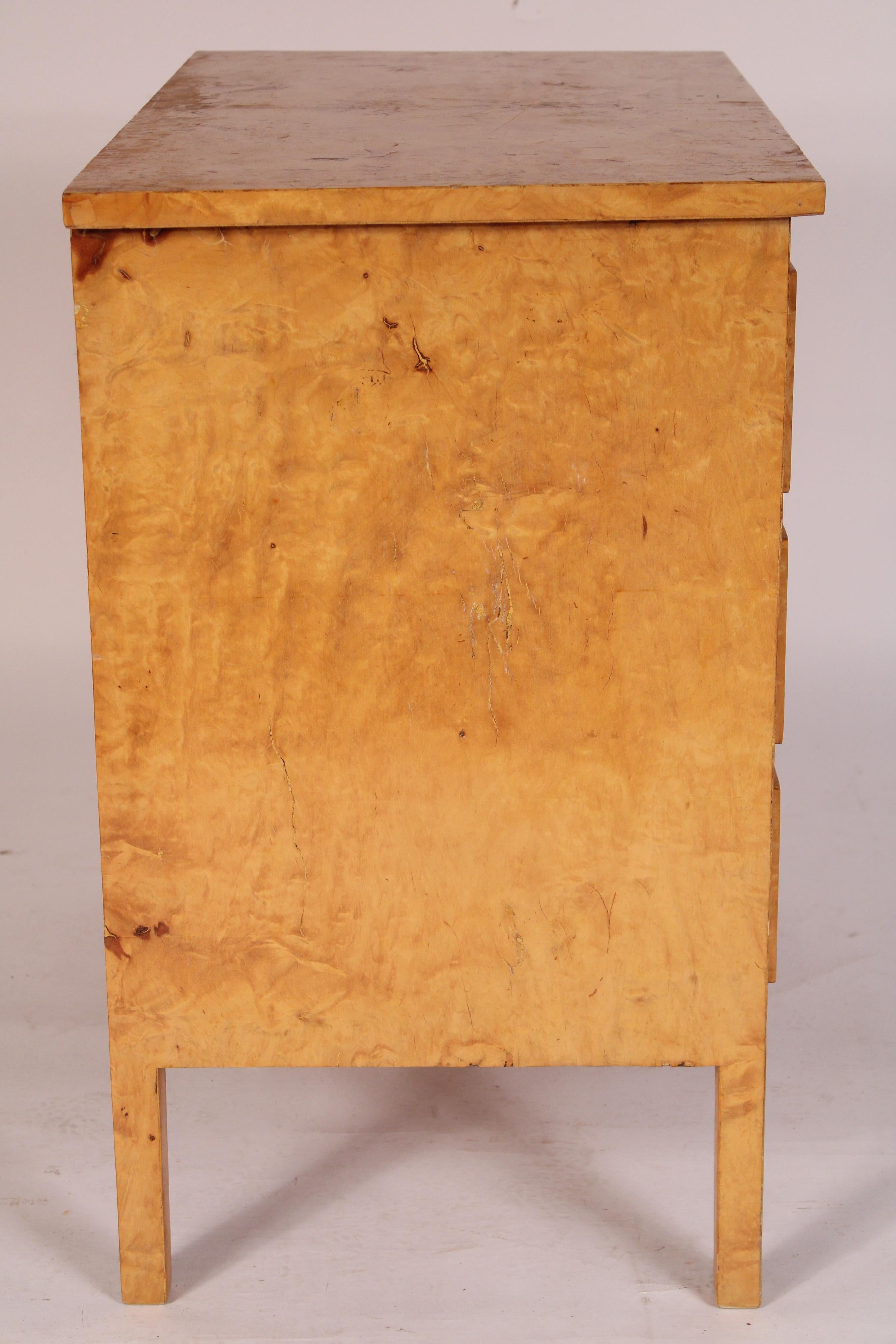 Biedermeier Style Birch Chest of Drawers In Excellent Condition In Laguna Beach, CA