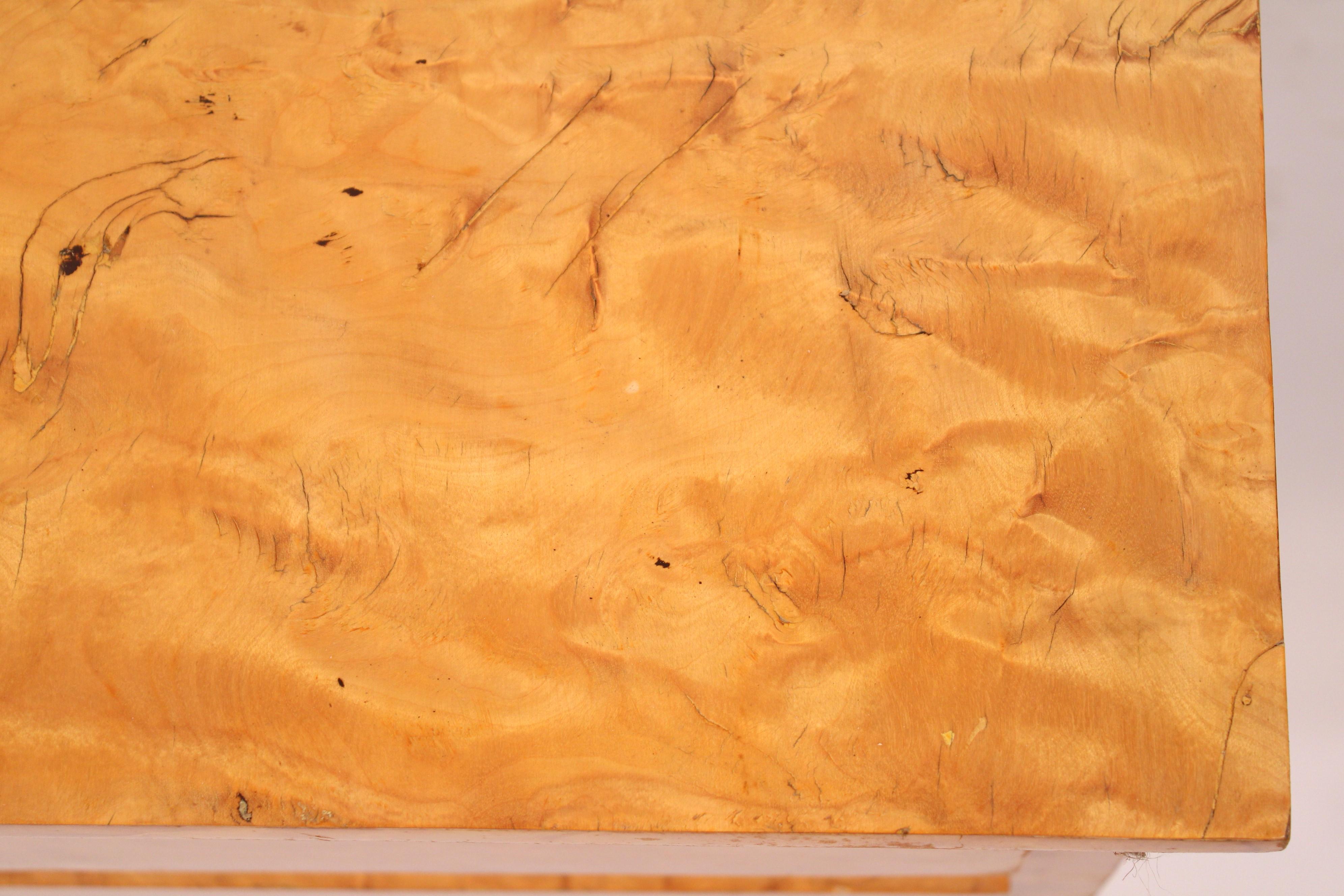 Bone Biedermeier Style Birch Chest of Drawers