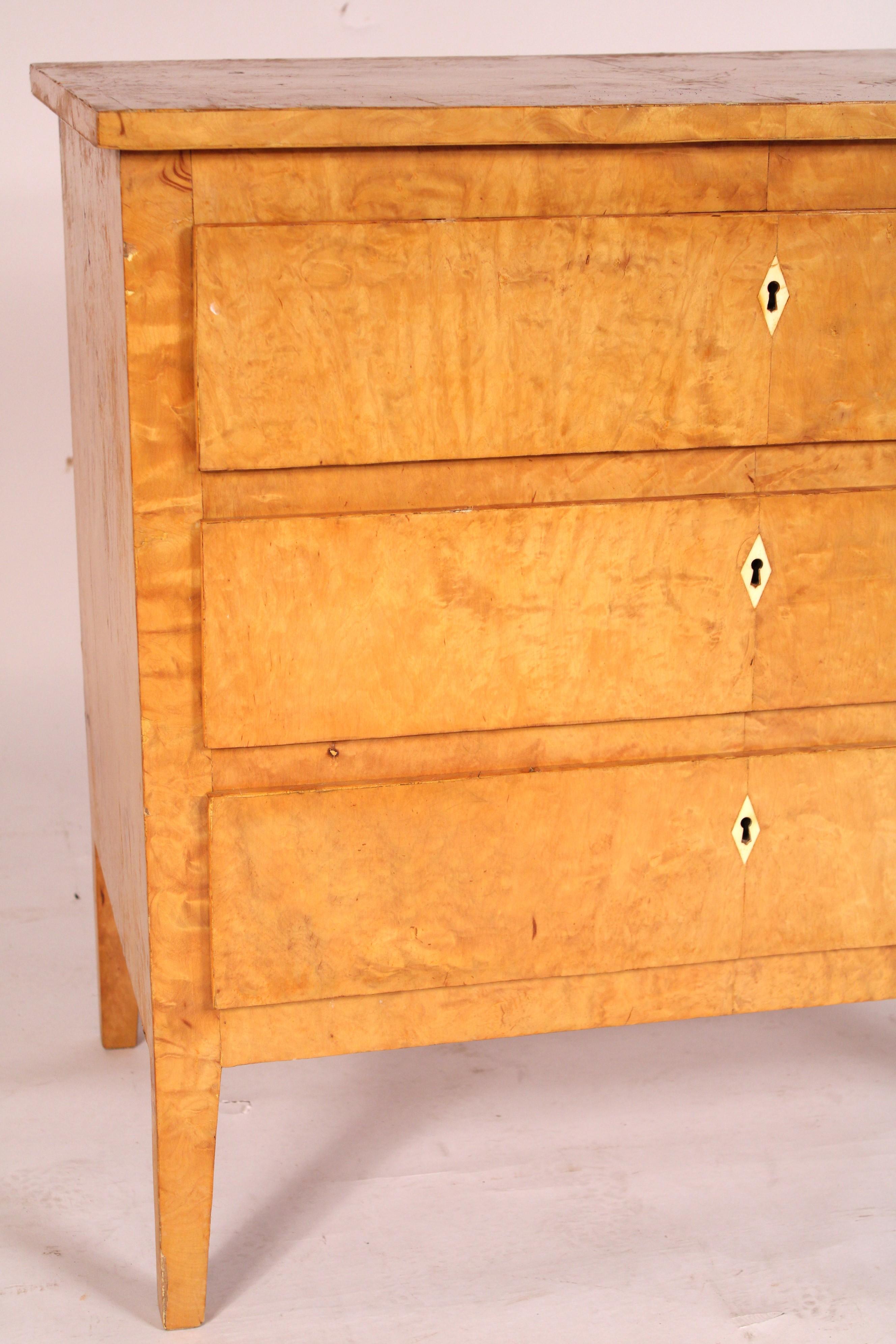 Biedermeier Style Birch Chest of Drawers 3
