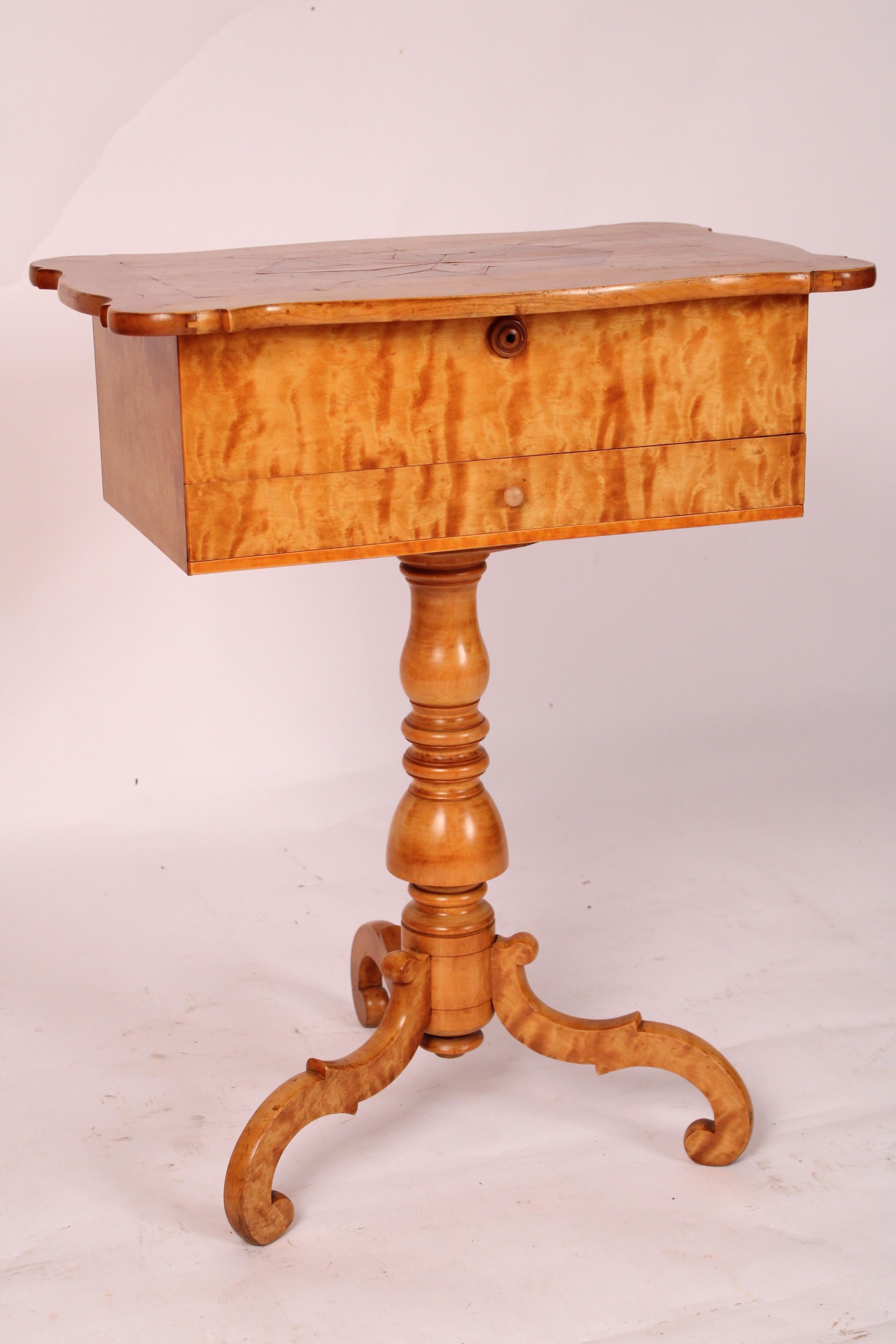 European Biedermeier Style Birch Occasional table For Sale