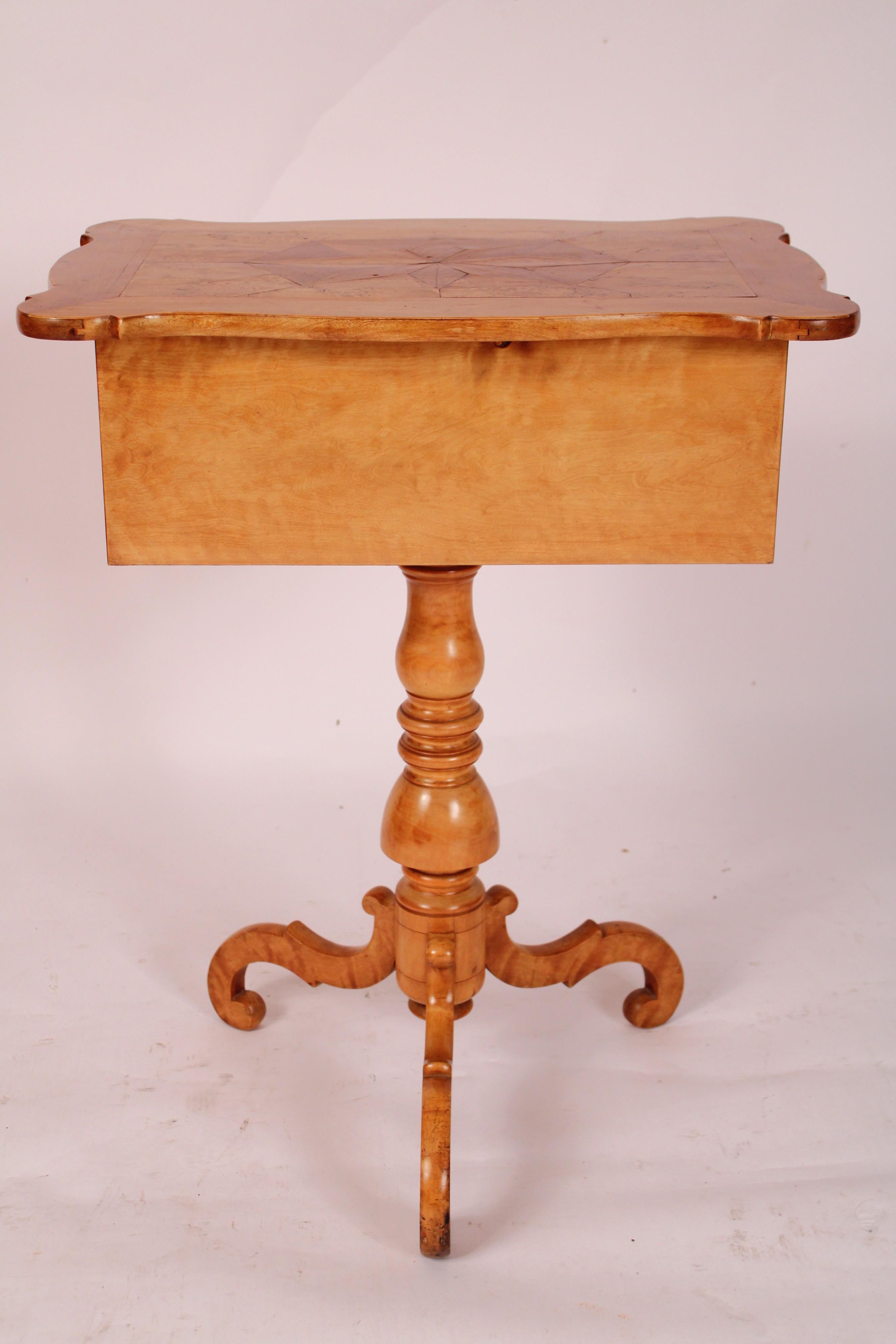 Mid-20th Century Biedermeier Style Birch Occasional table For Sale