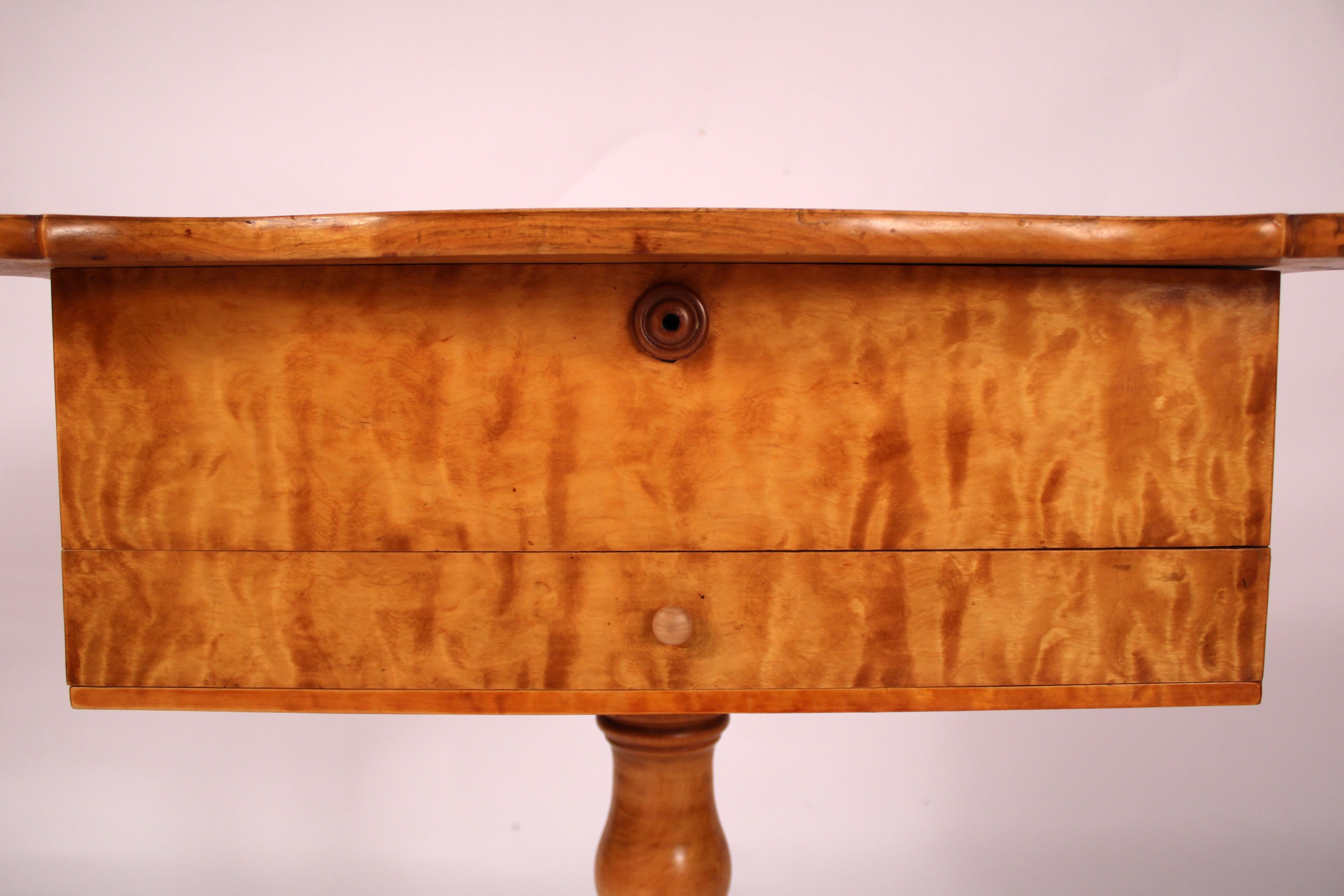 Biedermeier Style Birch Occasional table For Sale 3
