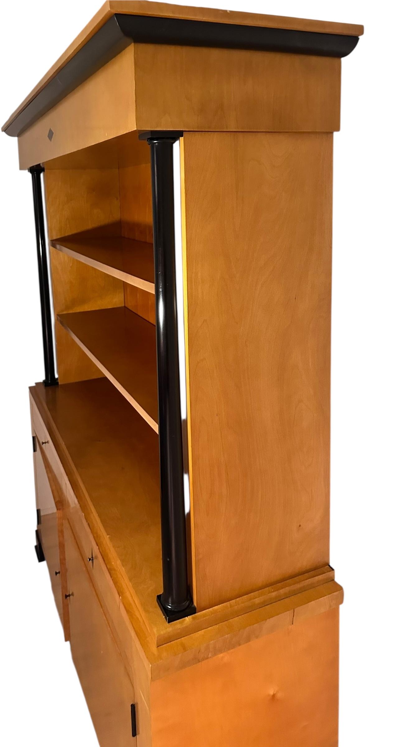 Americano Libreria in stile Biedermeier-Vienna di Wood Woods of Los Angeles in vendita