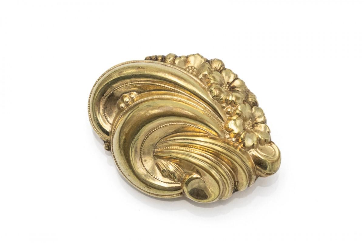 Brosche im Biedermeier-Stil aus dem späten 19. Jahrhundert. im Zustand „Gut“ im Angebot in Chorzów, PL