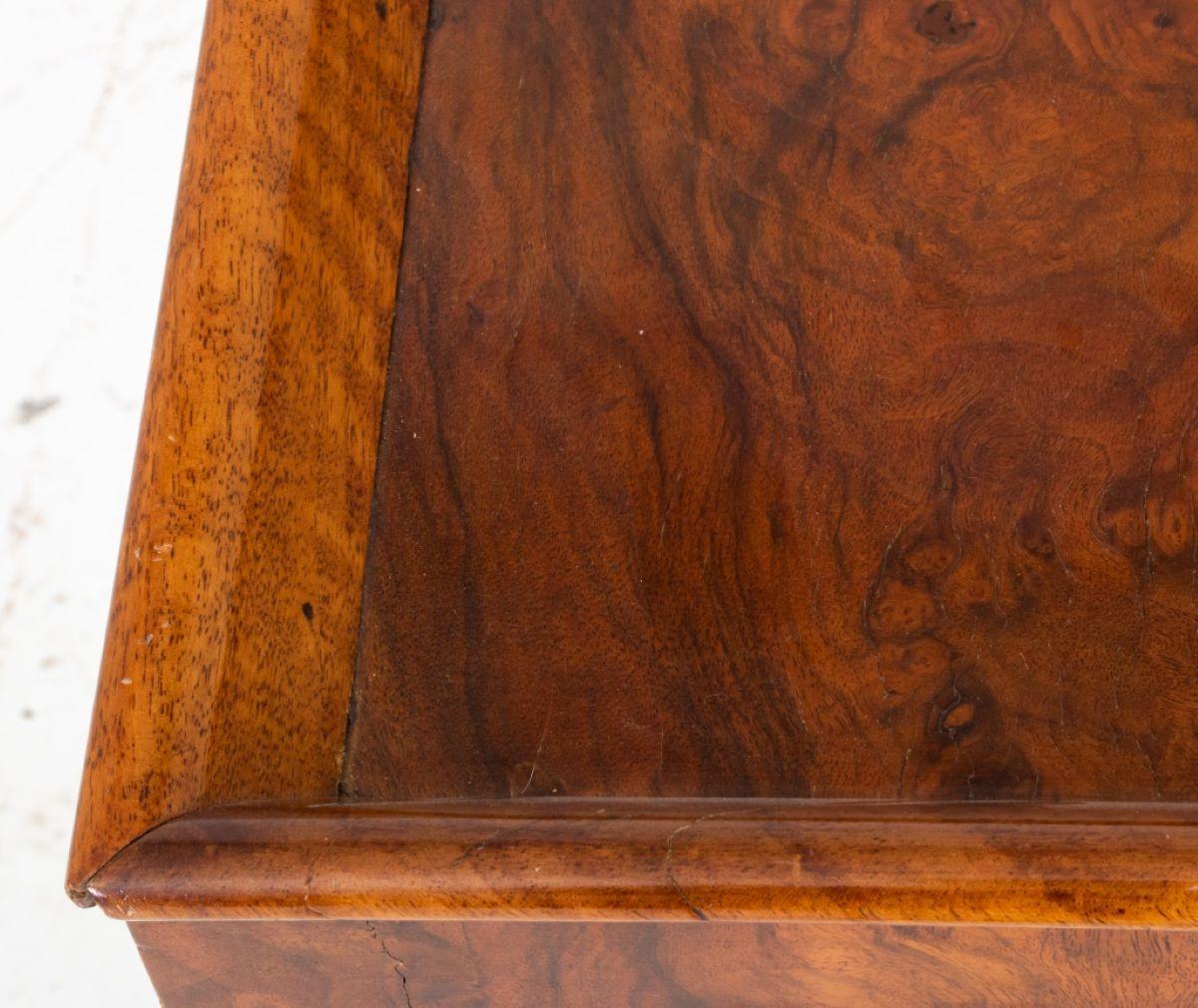 Biedermeier Style Burl Walnut Work Table 2