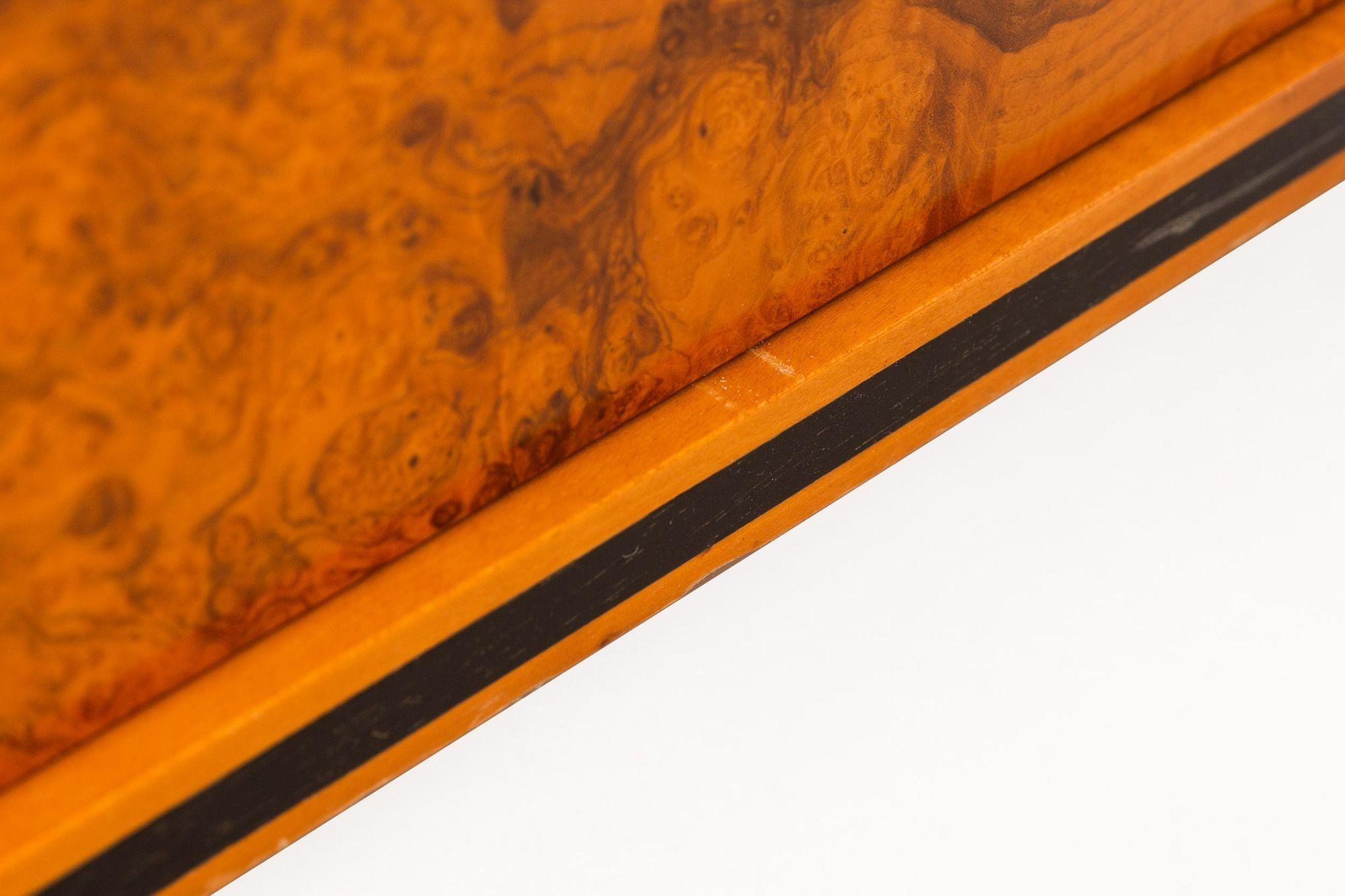 Sekretär-Schreibtisch aus gemasertem Birkenholz im Biedermeier-Stil von Colombo Mobili im Angebot 9