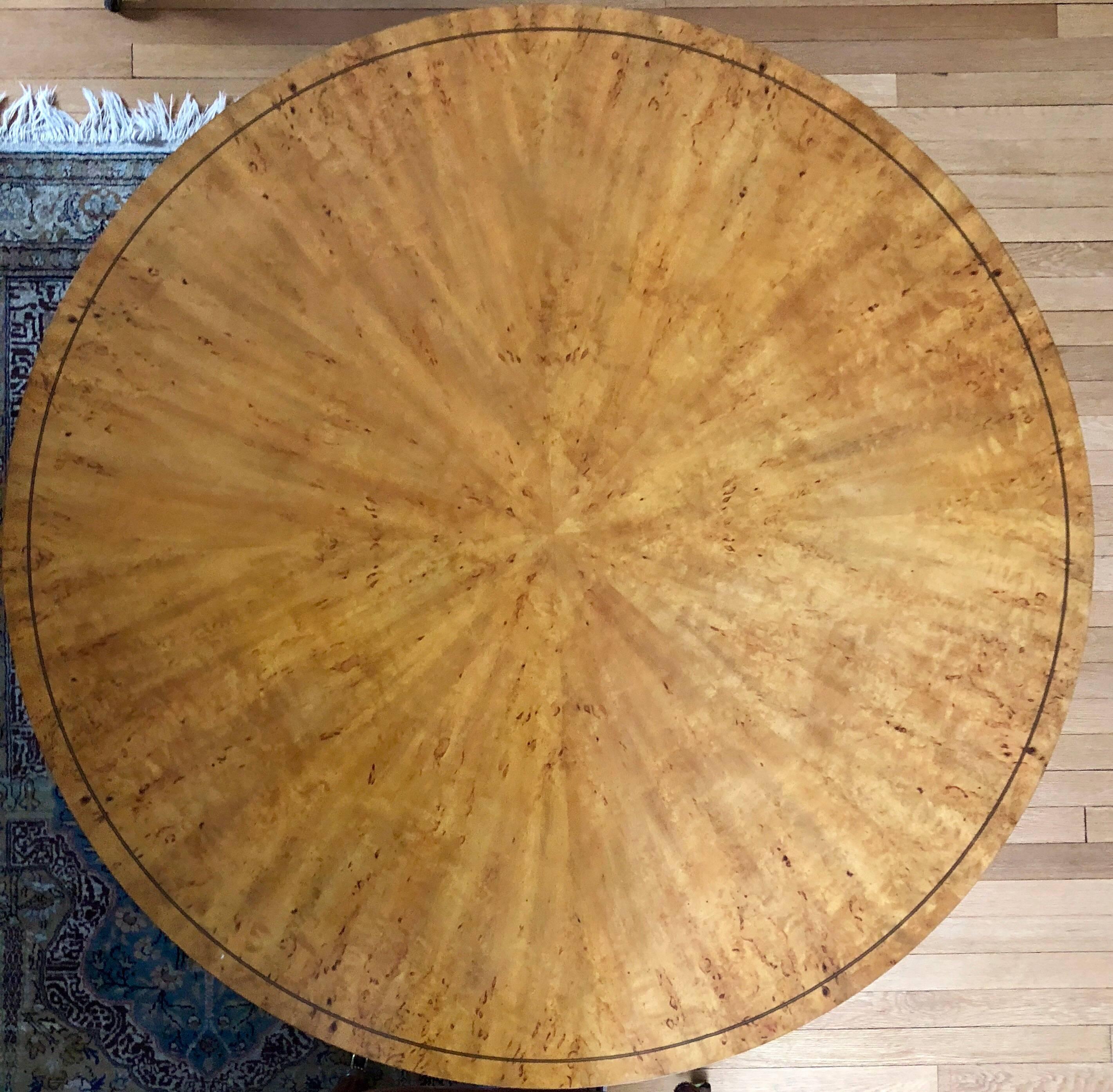 Biedermeier Style Center Table In Good Condition In Belmont, MA