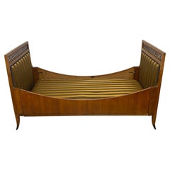 Antique Biedermeier Style Cherrywood Daybed, Austrian Early 19th Century